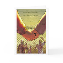 I fell in love at the zombie apocalypse greeting cards