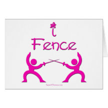 I Fence (pink) Cards