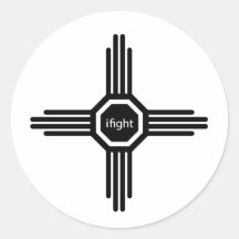 i fight-black stickers