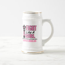 I Fight Like A Girl 1.2 Breast Cancer Mugs