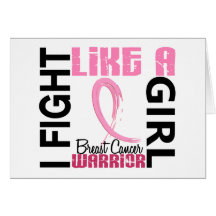 I Fight Like A Girl 3.1 Breast Cancer Greeting Card