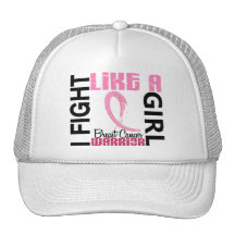 I Fight Like A Girl 3.1 Breast Cancer Trucker Hat