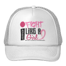 I Fight Like A Girl 4.1 Breast Cancer Hat