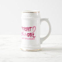 I Fight Like A Girl 5.2 Breast Cancer Coffee Mugs