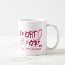 I Fight Like A Girl 5.2 Breast Cancer Mugs