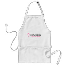 I Fight Like A Girl 6.2 Breast Cancer Apron