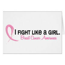 I Fight Like A Girl 6.2 Breast Cancer Greeting Cards
