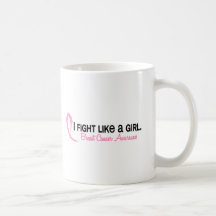 I Fight Like A Girl 6.2 Breast Cancer Mugs