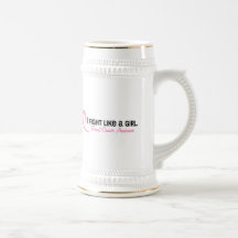 I Fight Like A Girl 6.2 Breast Cancer Mugs