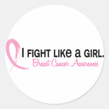 I Fight Like A Girl 6.2 Breast Cancer Sticker
