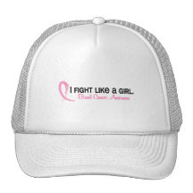 I Fight Like A Girl 6.2 Breast Cancer Trucker Hats