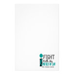I Fight With My Mother-In-Law Ovarian Cancer Custom Stationery