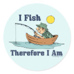 I Fish, Therefore I Am stickers