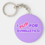 I Flip for Gymnastics! Key Chain