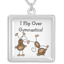 I Flip Over Gymnastics Necklaces