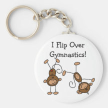 I Flip Over Gymnastics Tshirts and Gifts Key Chains