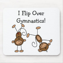 I Flip Over Gymnastics Tshirts and Gifts Mouse Pad
