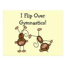 I Flip Over Gymnastics Tshirts and Gifts Postcard