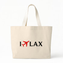 I Fly LAX - Los Angeles International Airport Canvas Bags