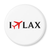 I Fly LAX - Los Angeles International Airport Fridge Magnets