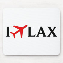 I Fly LAX - Los Angeles International Airport Mouse Pads