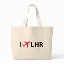 I Fly LHR - London Heathrow Airport, London, UK Canvas Bags