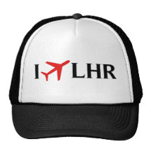 I Fly LHR - London Heathrow Airport, London, UK Trucker Hats