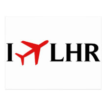 I Fly LHR - London Heathrow Airport, London, UK Postcards