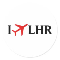 I Fly LHR - London Heathrow Airport, London, UK Stickers