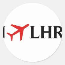 I Fly LHR - London Heathrow Airport, London, UK Sticker