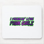 I Freakin Love PUNK GIRLS punk rock punkrock girl Mousepads