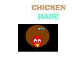 I fry my CHICKEN...not my HAIR! t-shirts