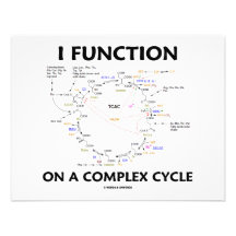 I Function On A Complex Cycle (Krebs Cycle Humour) Personalized Invitations