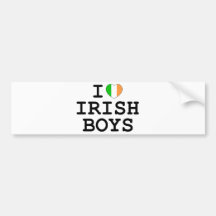 I garçons d'Irlandais de coeur Adhésifs Pour Voiture