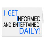 I GET IT DAILY (blue) Cards