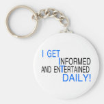 I GET IT DAILY (blue) Key Chain