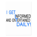 I GET IT DAILY (blue) Postcard