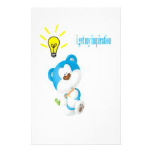 I Get My Inspiration Personalized Stationery