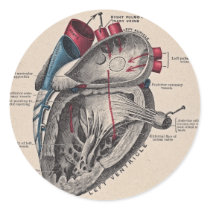 I give you my heart round sticker