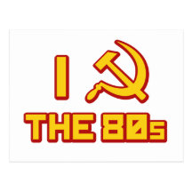 I  hammer and sickle the 80s post card
