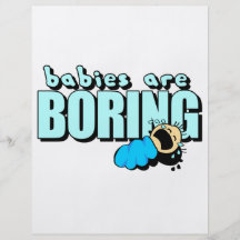 I hate babies! full color flyer