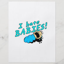 I hate babies! full colour flyer