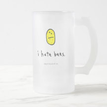 i hate bees. coffee mug