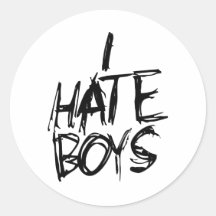 I hate Boys Sticker