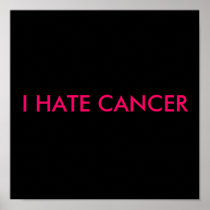 I HATE CANCER PRINT