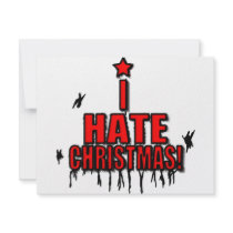 I Hate Christmas Personalized Invite