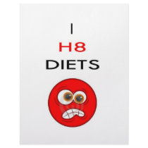 I hate diets custom letterhead