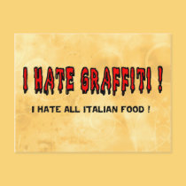 I hate Graffiti postcards