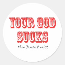 I-Hate-ur-god Sticker