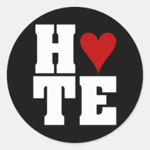 I Hate Valentine's Day Round Sticker